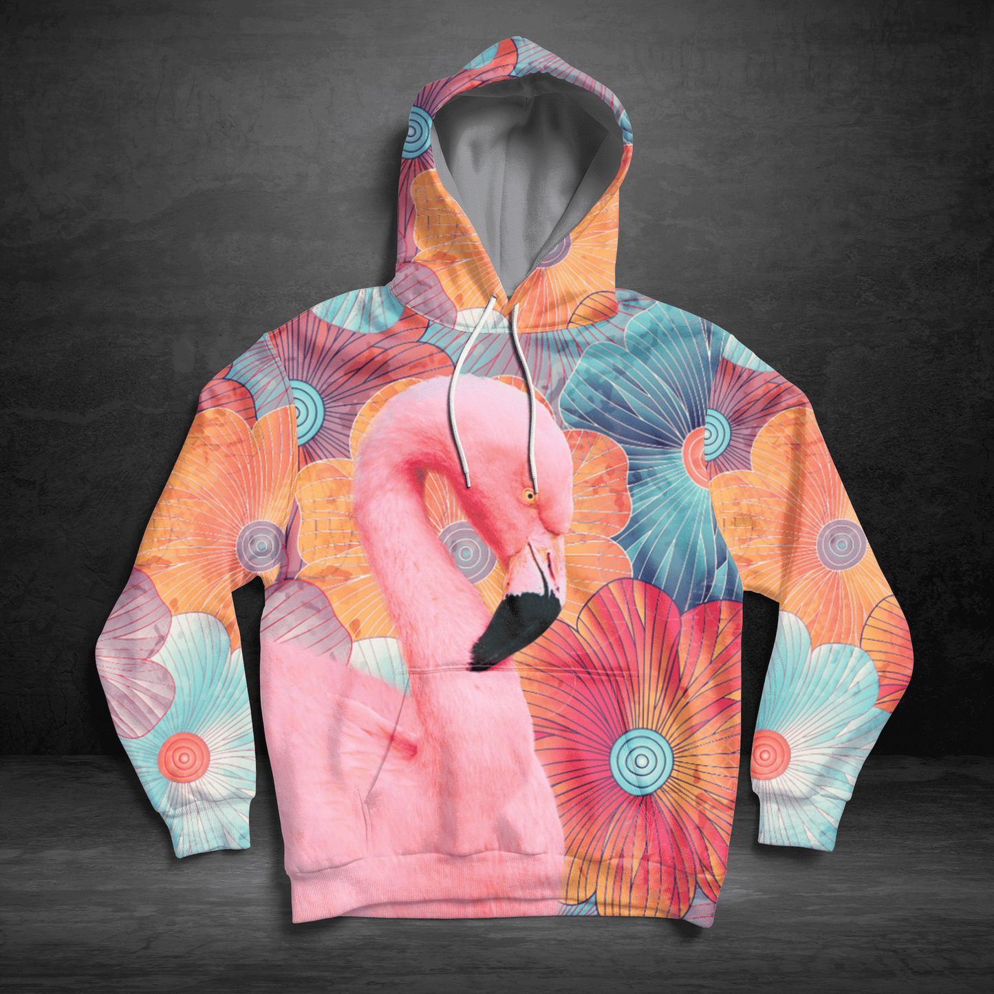 Beautiful Flamingo H7915 - All Over Print Unisex Hoodie