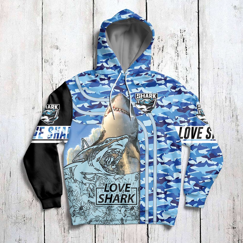 Love Shark G5908 - All Over Print Unisex Hoodie