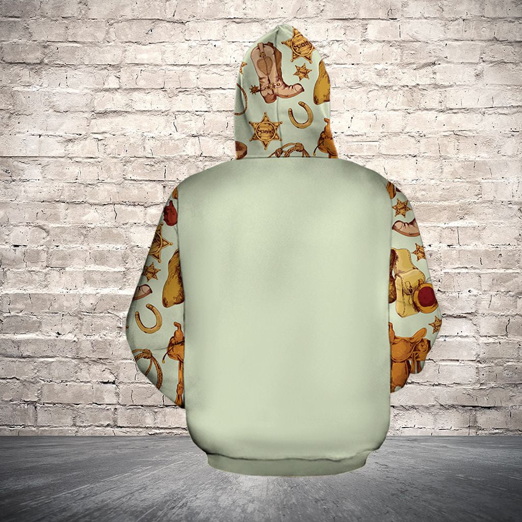This Princess Wear Cowboy Boots TG5909 - All Over Print Unisex Hoodie