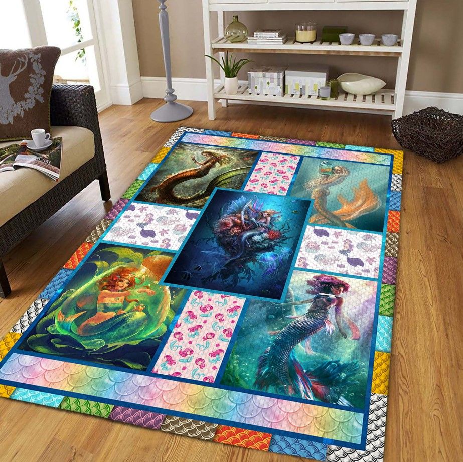 Beauty Mermaid D0909 Rectangle Rug