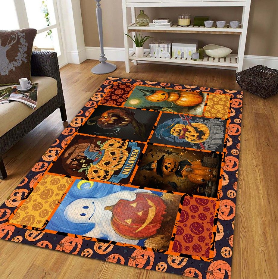 Pumpkin Halloween D0909 Rectangle Rug