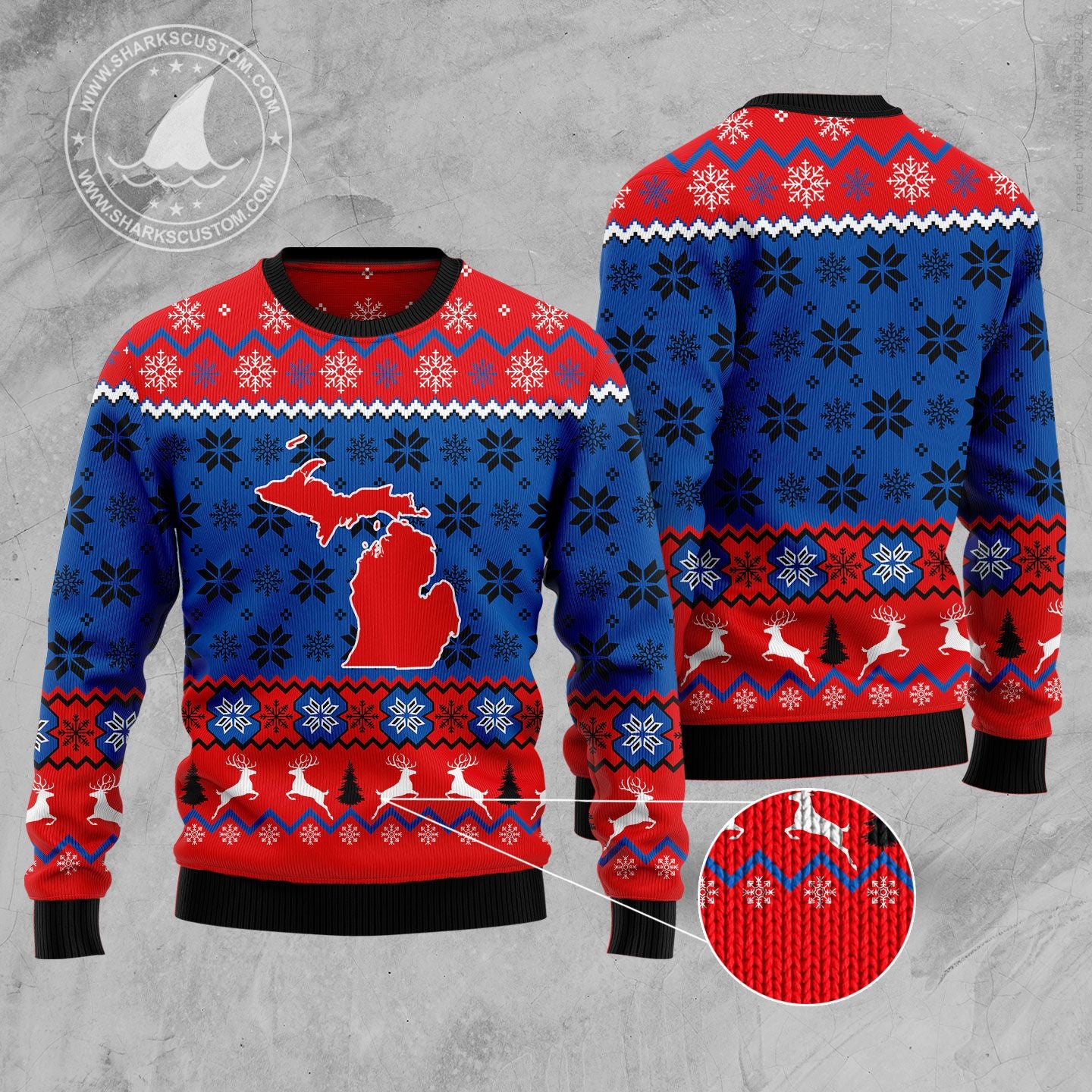 Sweet Home Michigan HZ92405 Ugly Christmas Sweater