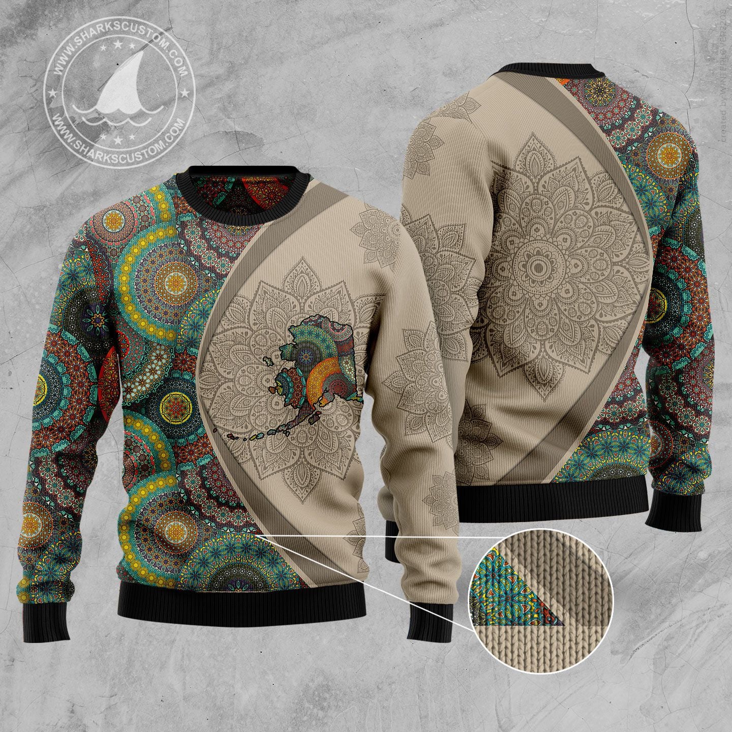 Alaska Mandala HZ92510 Ugly Christmas Sweater