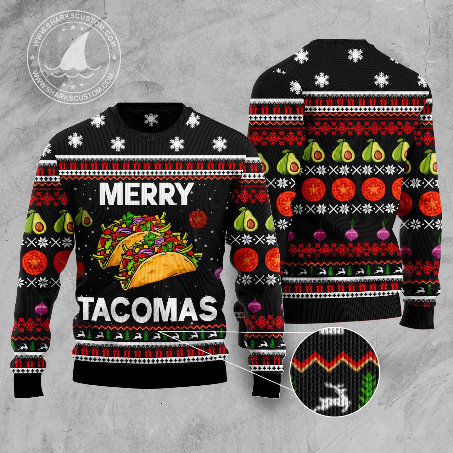 Merry Tacomas TY309 Ugly Christmas Sweater