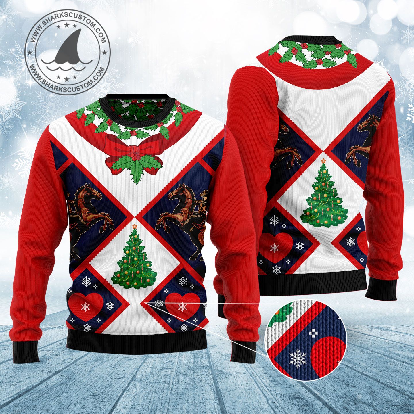 Cowboy HZ92806 Ugly Christmas Sweater