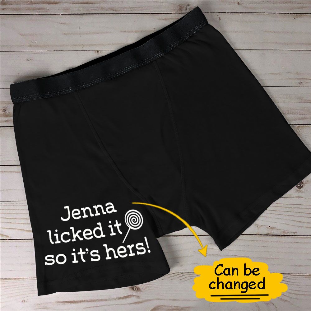 Licked It TY2412 Custom Name All Over Print Men's Boxer Brief