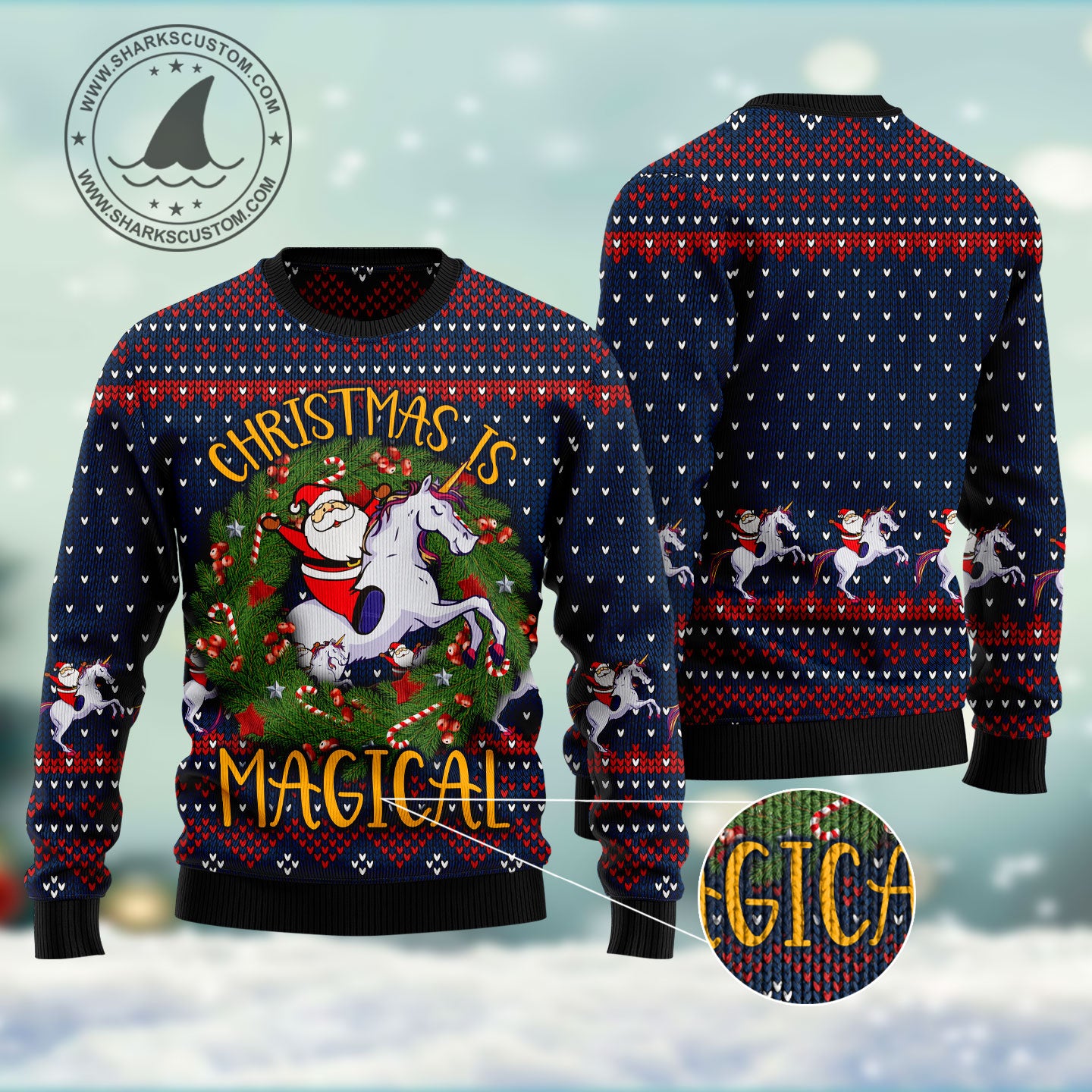 Unicorn Christmas Is Magical HT041102 Ugly Christmas Sweater