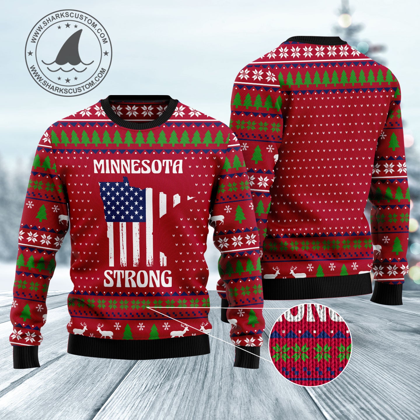 Minnesota Strong HZ101912 Ugly Christmas Sweater