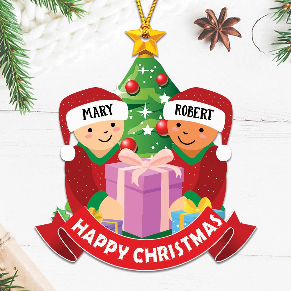 Custom Family Member Names A Whole Lot Of Love Personalizedwitch Personalized Christmas Ornament