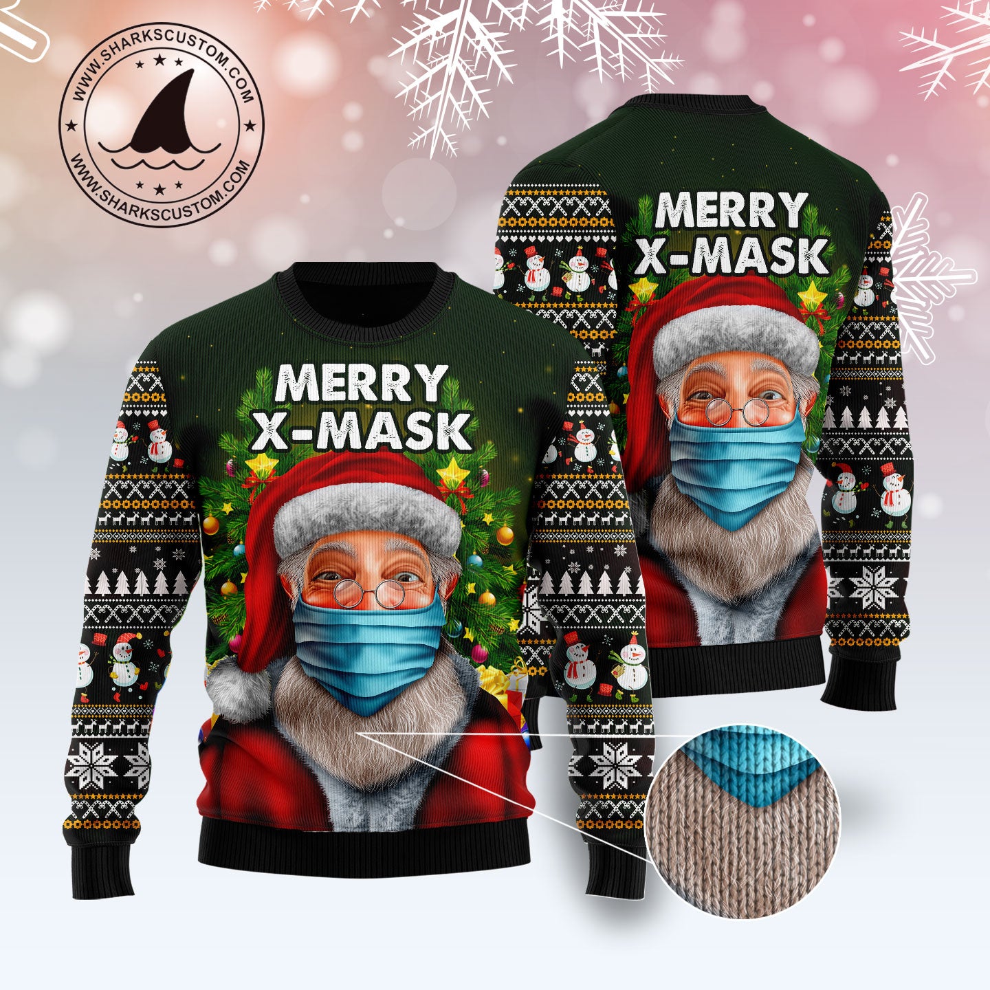 Santa Merry Xmas TY2010 Ugly Christmas Sweater