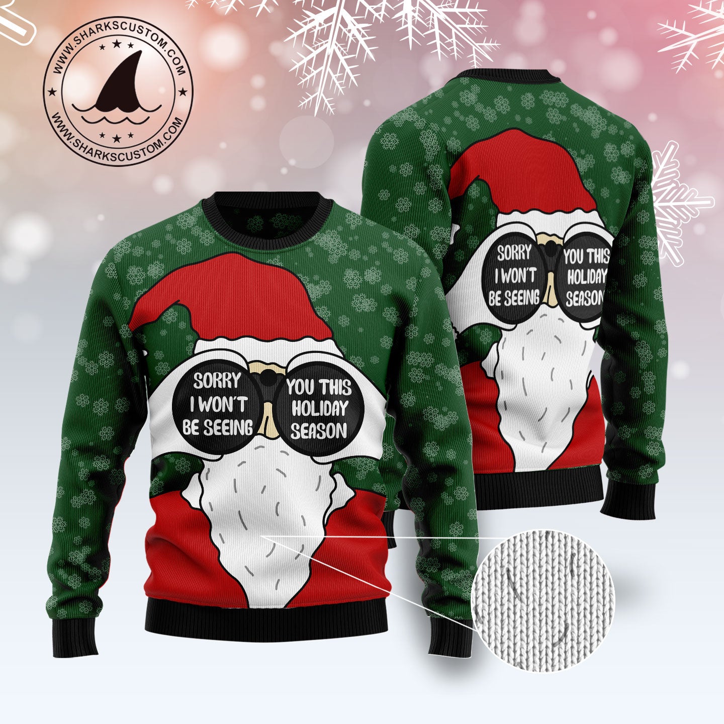 Santa I Won‘t Be Seeing You TY2310 Ugly Christmas Sweater