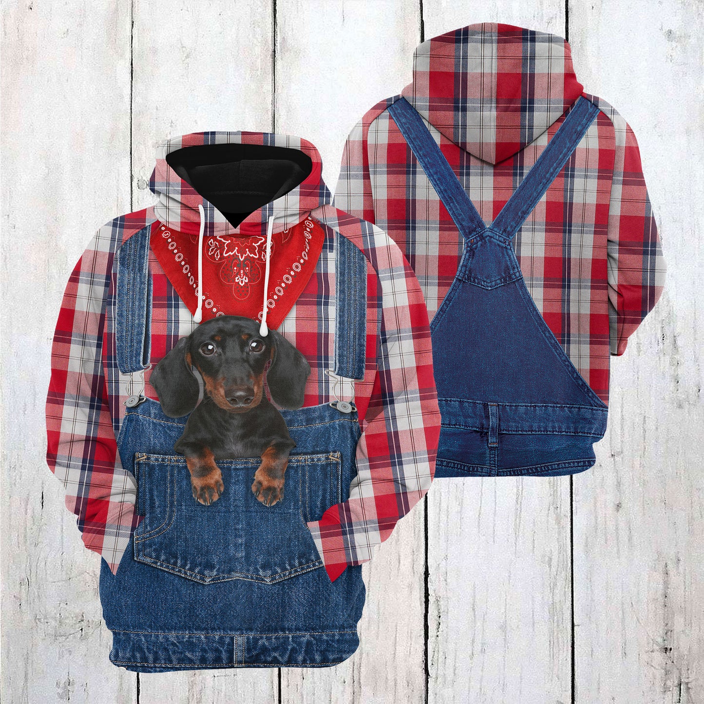 Dachshund Farm T0311 - All Over Print Unisex Hoodie