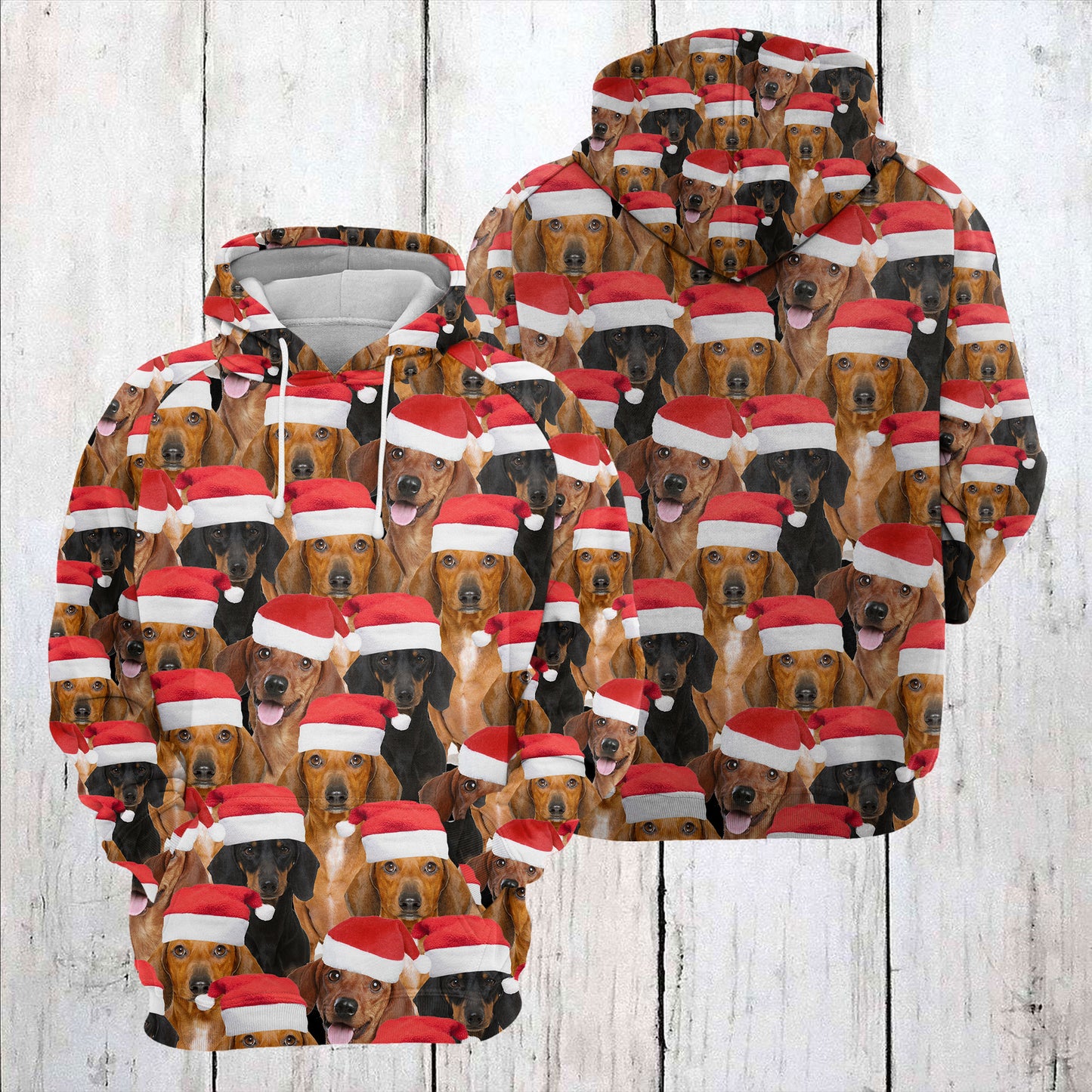Dachshund Christmas Group TY1311 - All Over Print Unisex Hoodie