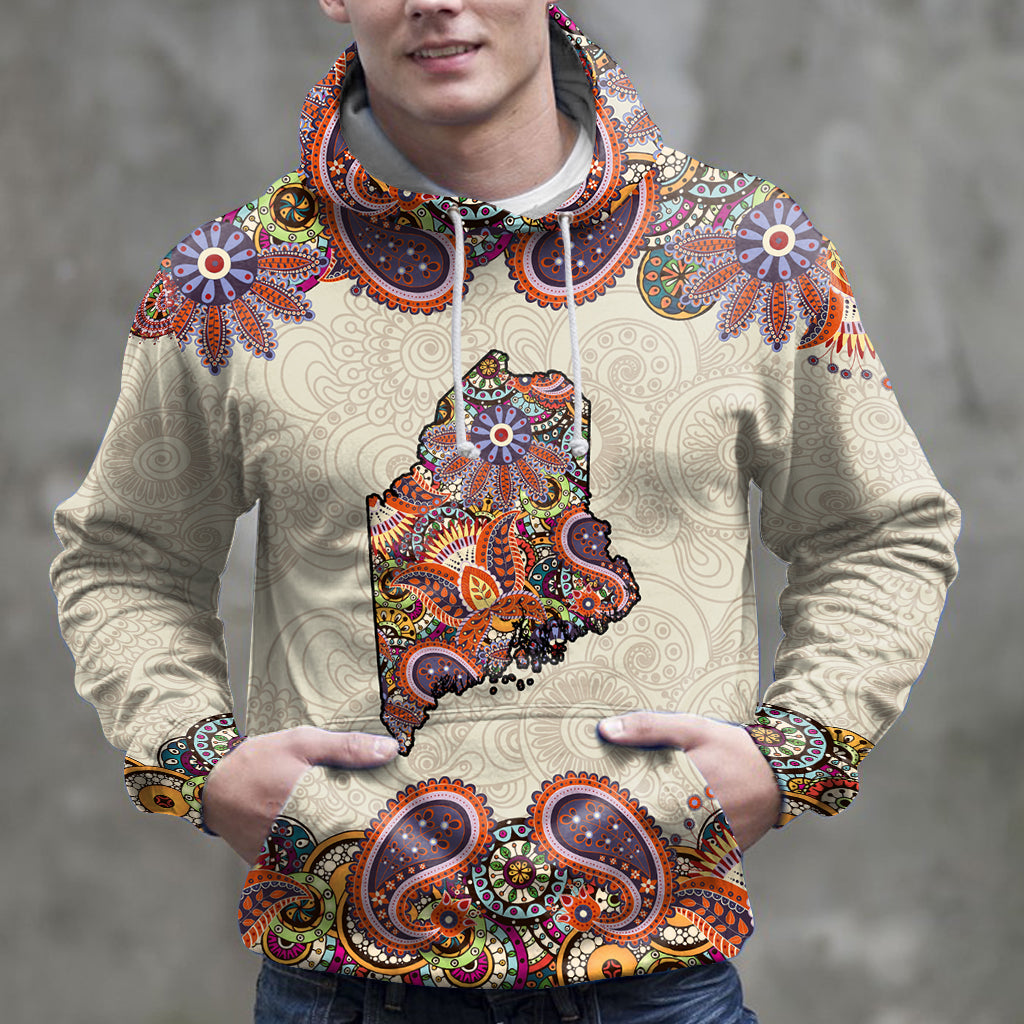 Amazing Paisley Maine HZ121615 unisex womens & mens, couples matching, friends, funny family sublimation 3D hoodie christmas holiday gifts (plus size available)