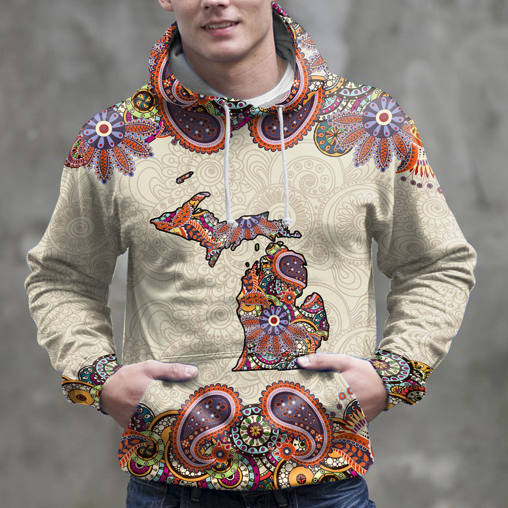 Amazing Paisley Michigan HZ121616 unisex womens & mens, couples matching, friends, funny family sublimation 3D hoodie christmas holiday gifts (plus size available)