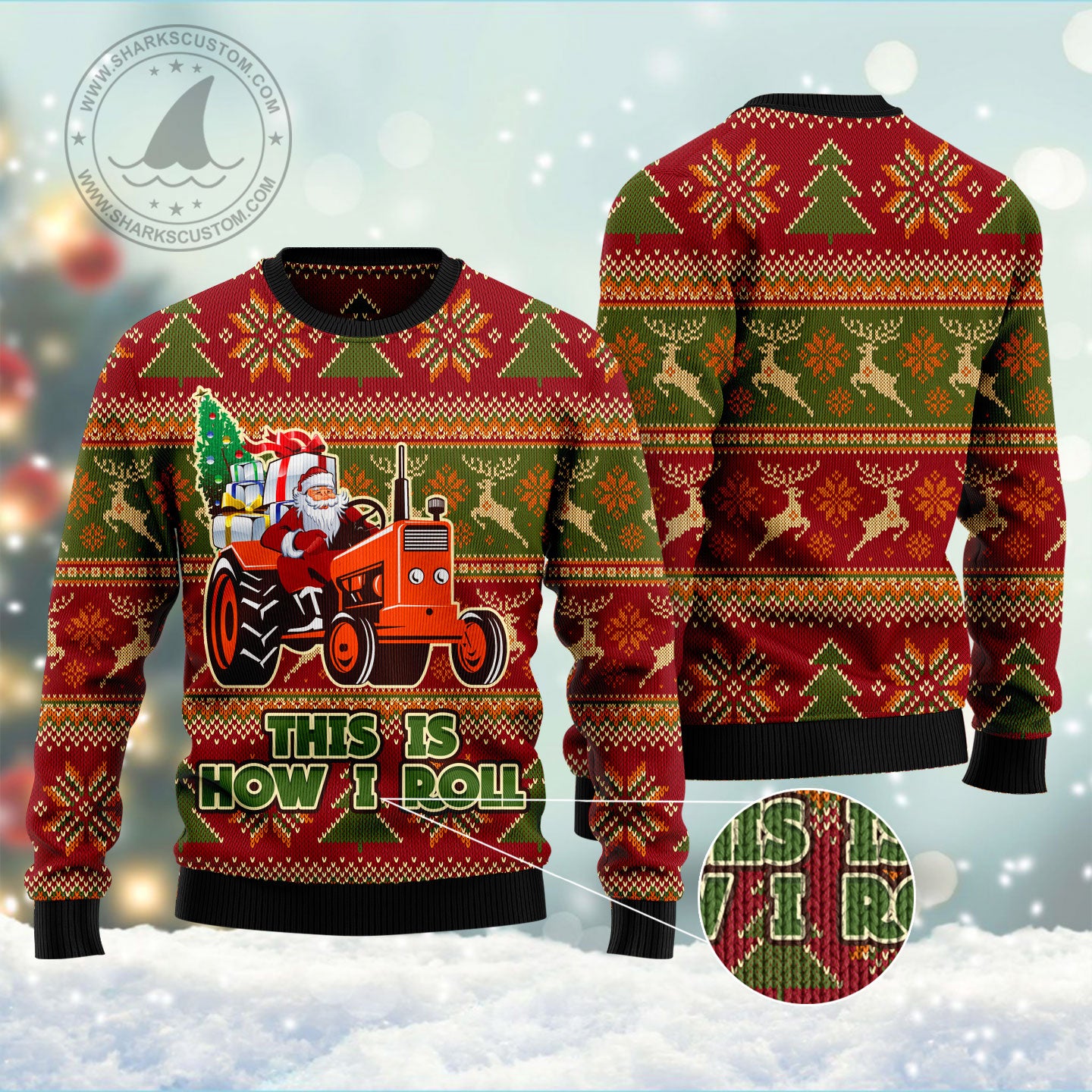 This Is How I Roll HT101305 Ugly Christmas Sweater