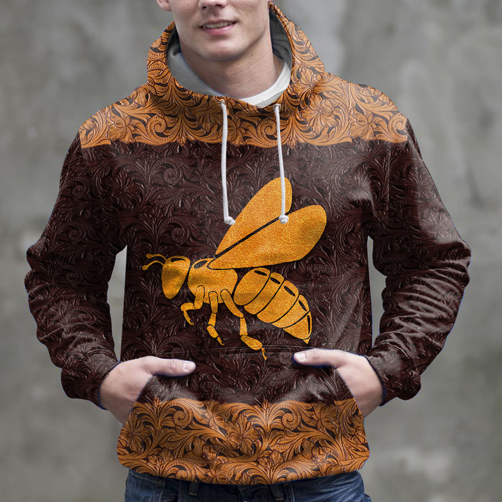 Awesome Bee HZ121613 unisex womens & mens, couples matching, friends, funny family sublimation 3D hoodie christmas holiday gifts (plus size available)