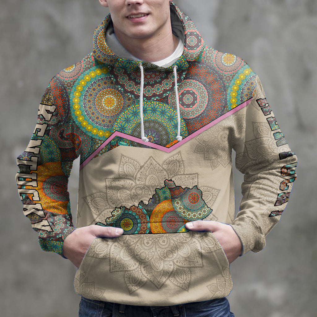 Amazing Kentucky Mandala HZ112705 unisex womens & mens, couples matching, friends, funny family sublimation 3D hoodie christmas holiday gifts (plus size available)