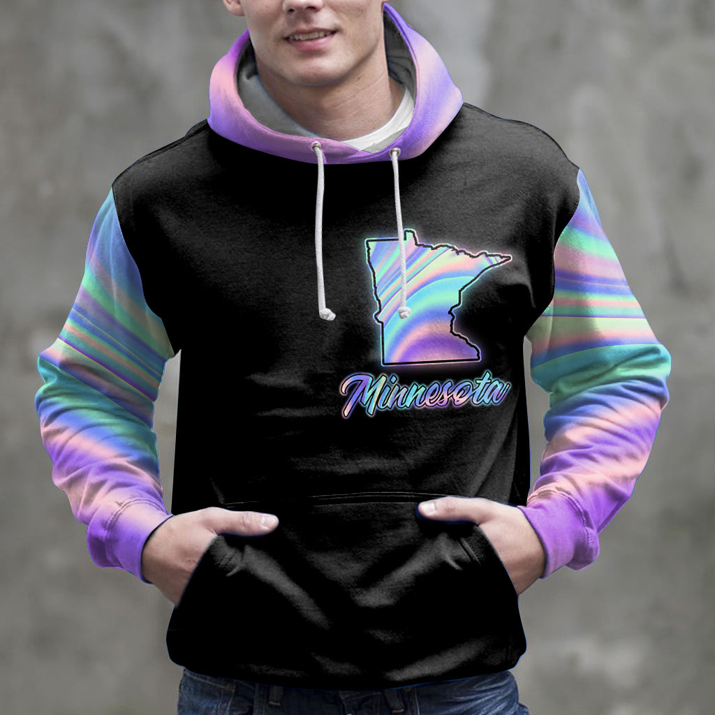 Amazing Light Minnesota HZ113023 unisex womens & mens, couples matching, friends, funny family sublimation 3D hoodie christmas holiday gifts (plus size available)