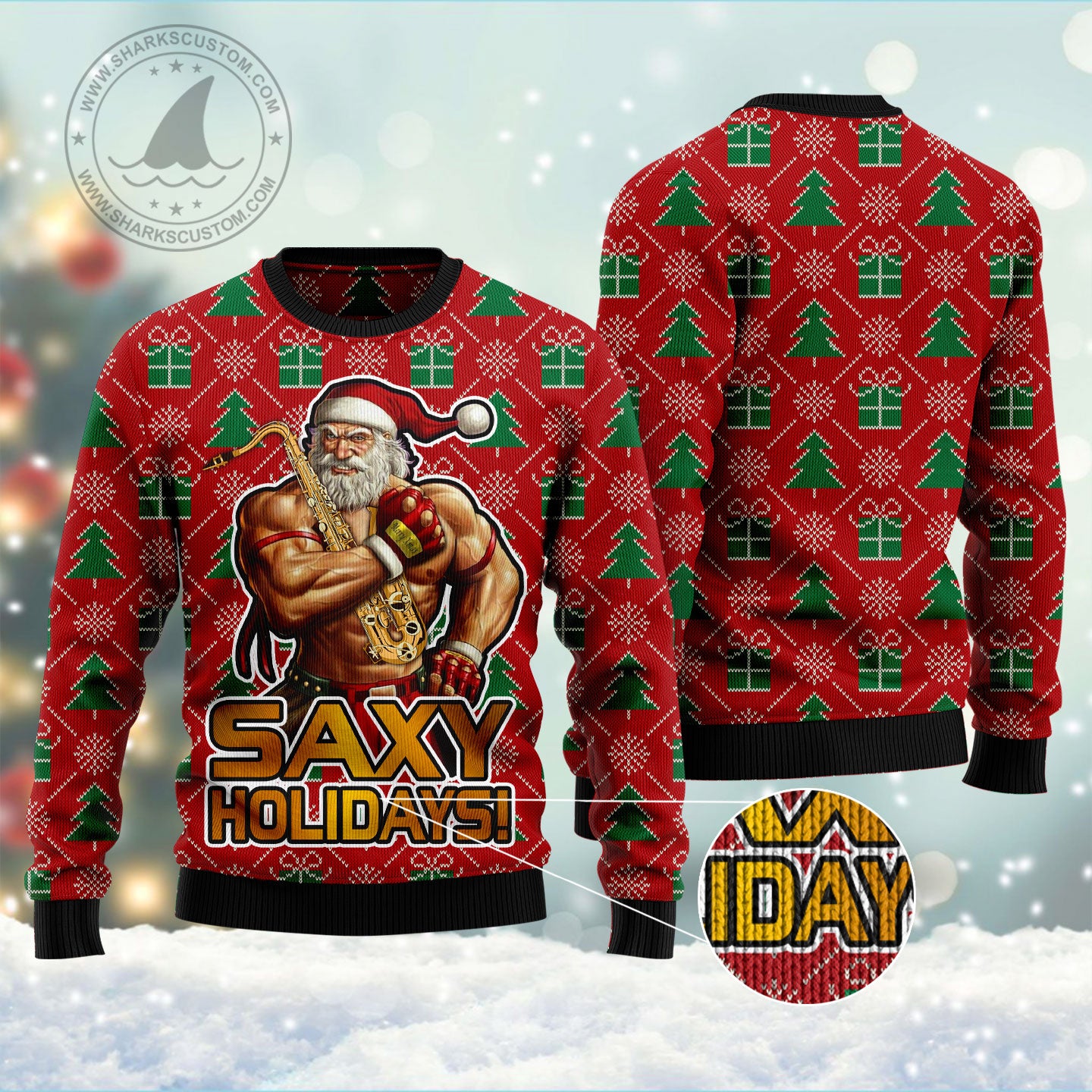Saxy Holidays HT101304 Ugly Christmas Sweater