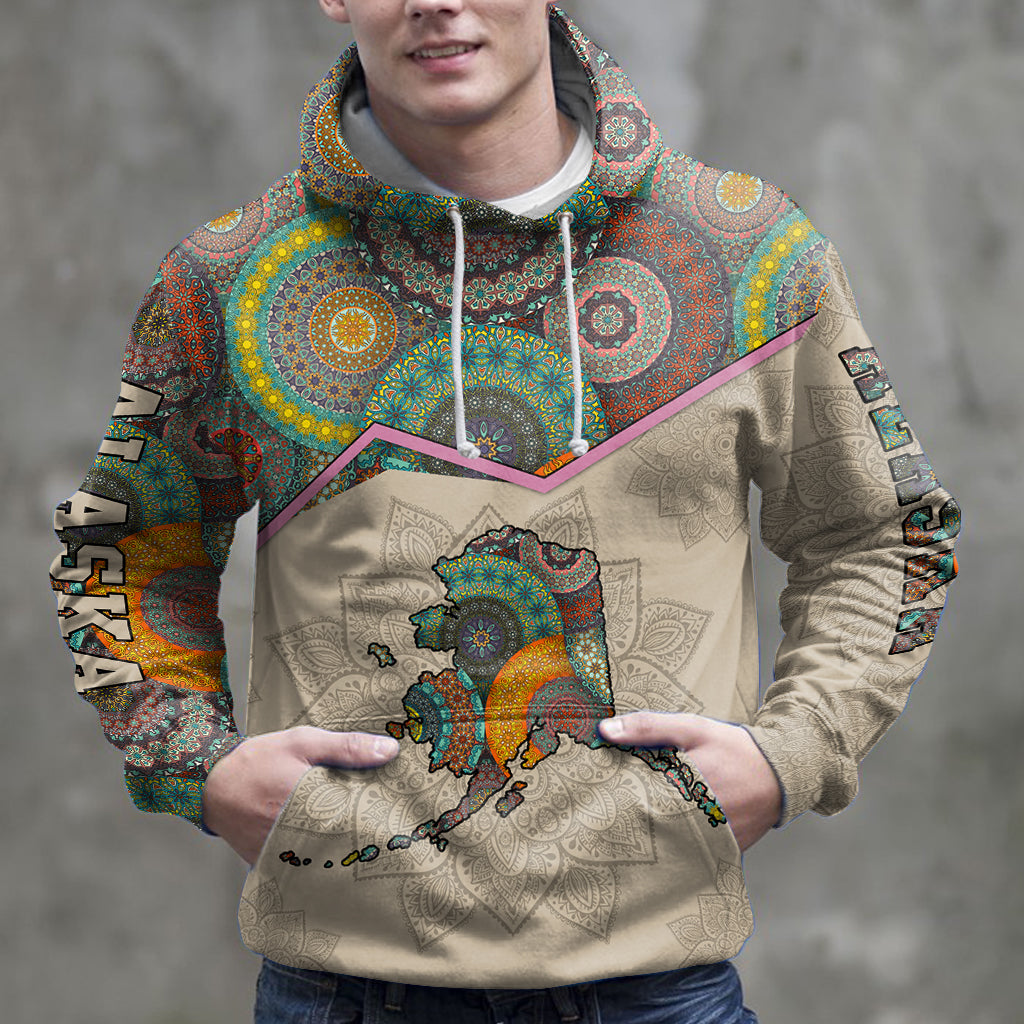 Amazing Alaska Mandala HZ112704 unisex womens & mens, couples matching, friends, funny family sublimation 3D hoodie christmas holiday gifts (plus size available)