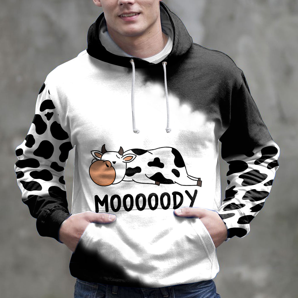 Cow Mooody HT161121 - All Over Print Unisex Hoodie