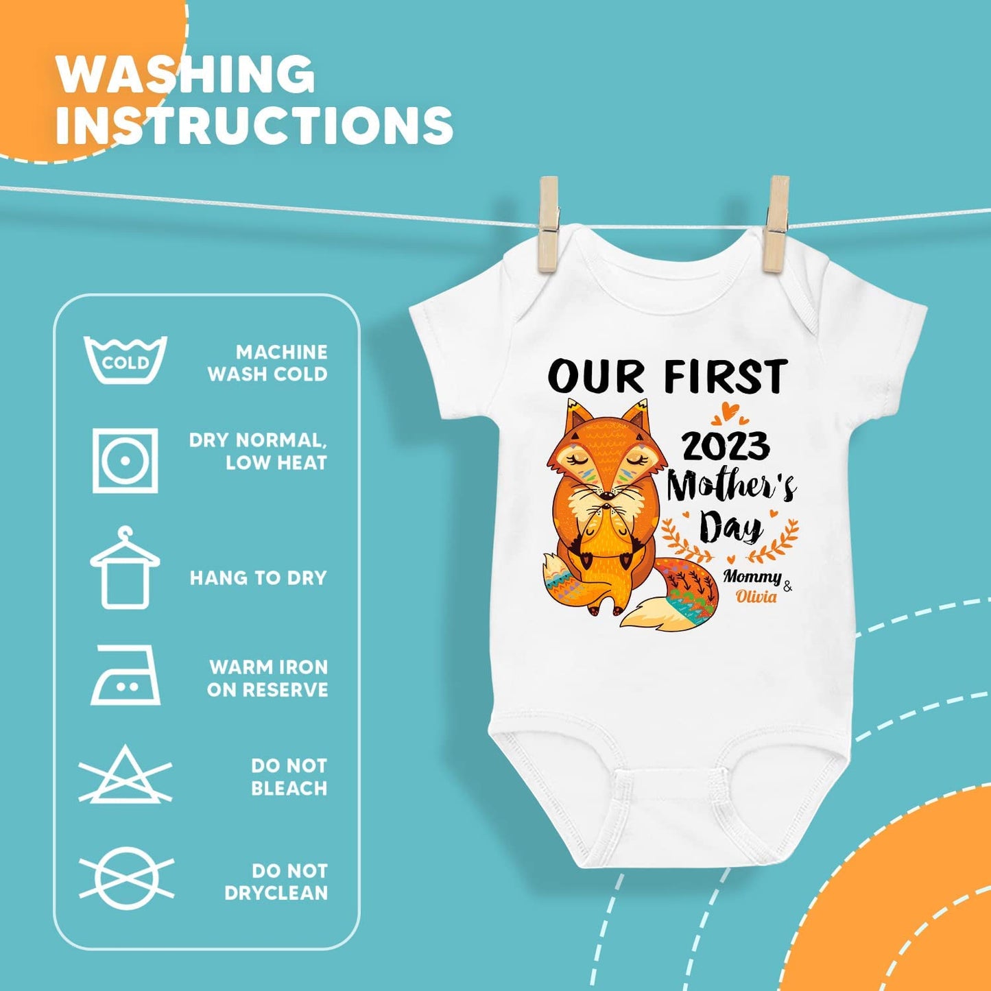 Our First Mother's Day Fox Matching Outfit