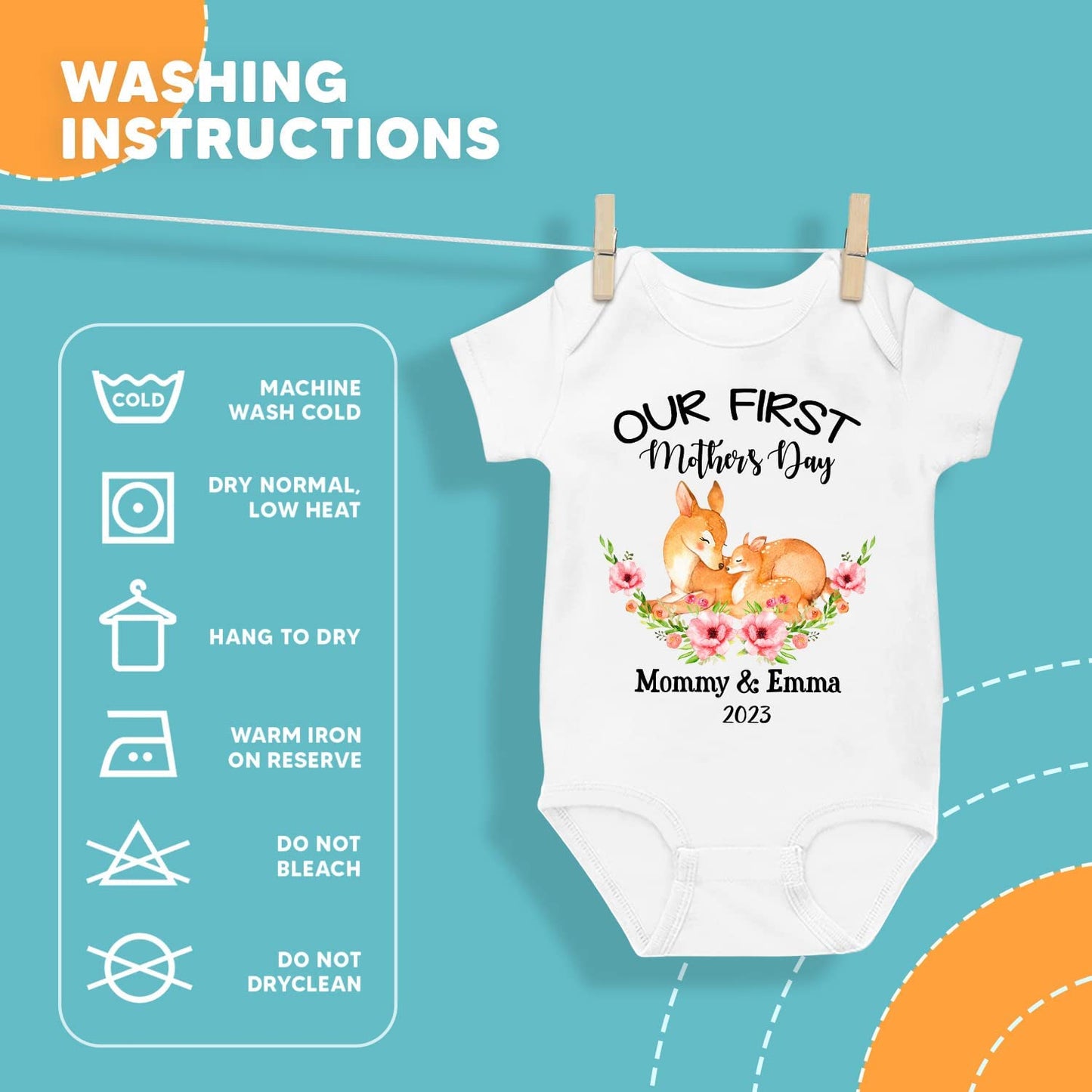 Our First Mother's Day Deer Matching Outfit