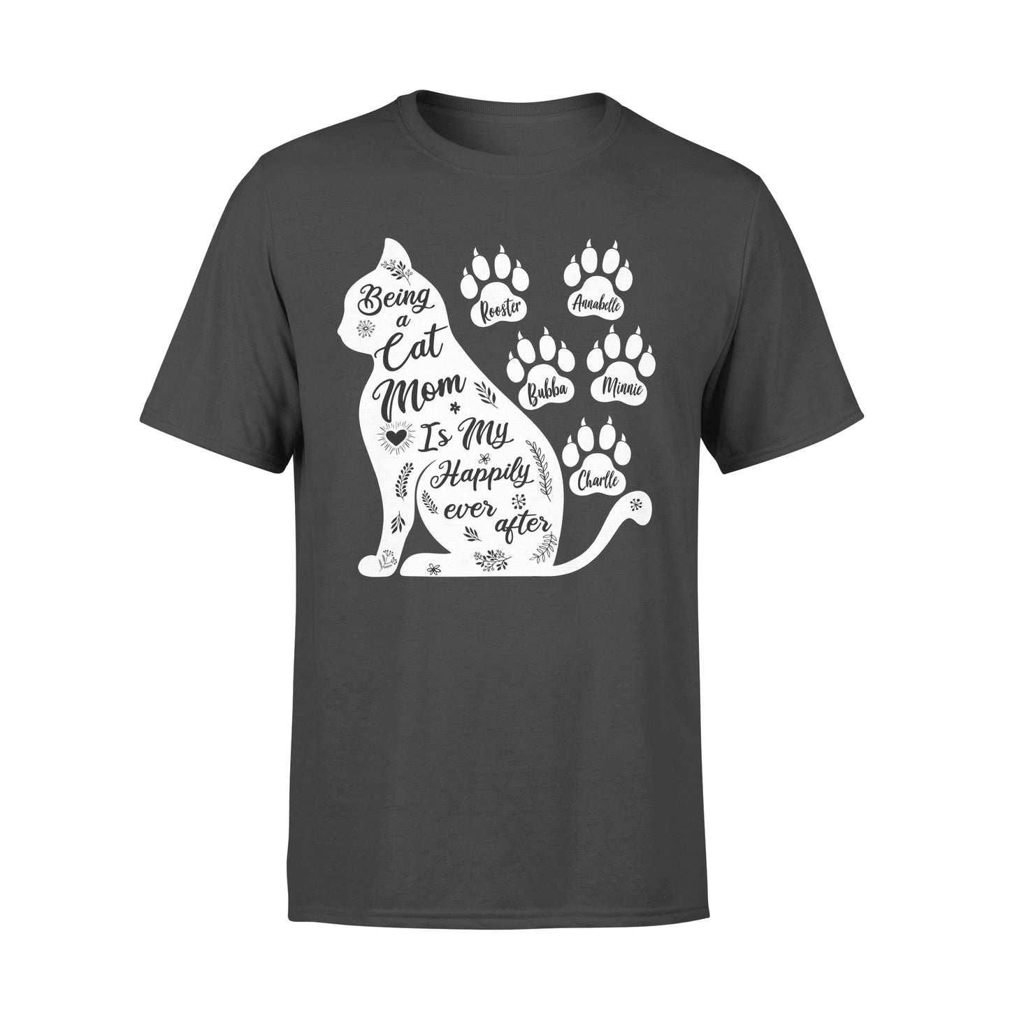 Custom Personalized Cat Mom T Shirts - Being a Cat Mom - PersonalizedWitch