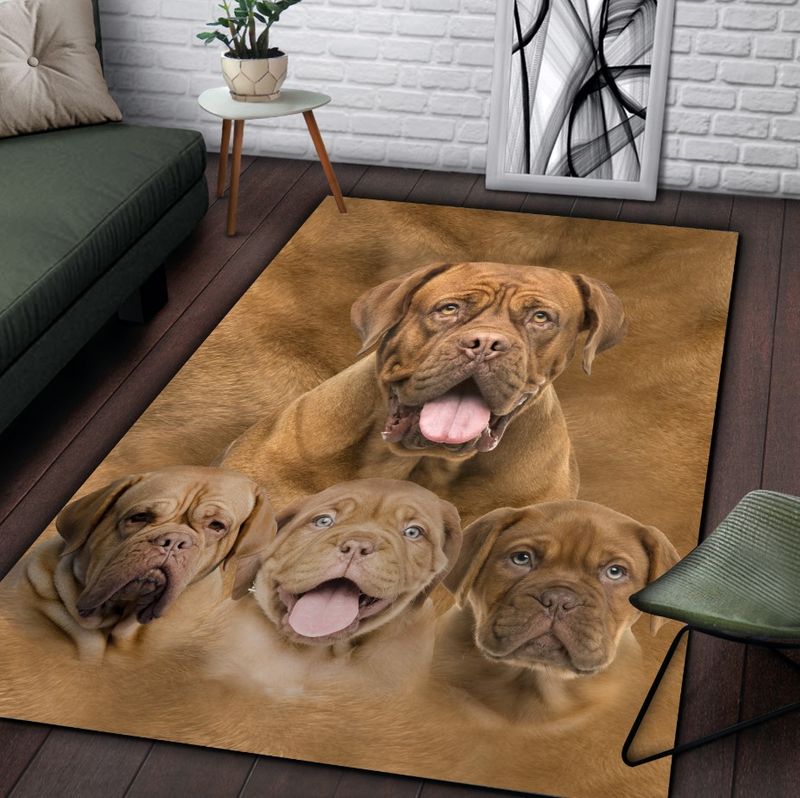 Awesome Dogue de Bordeaux Rectangle Rug 22