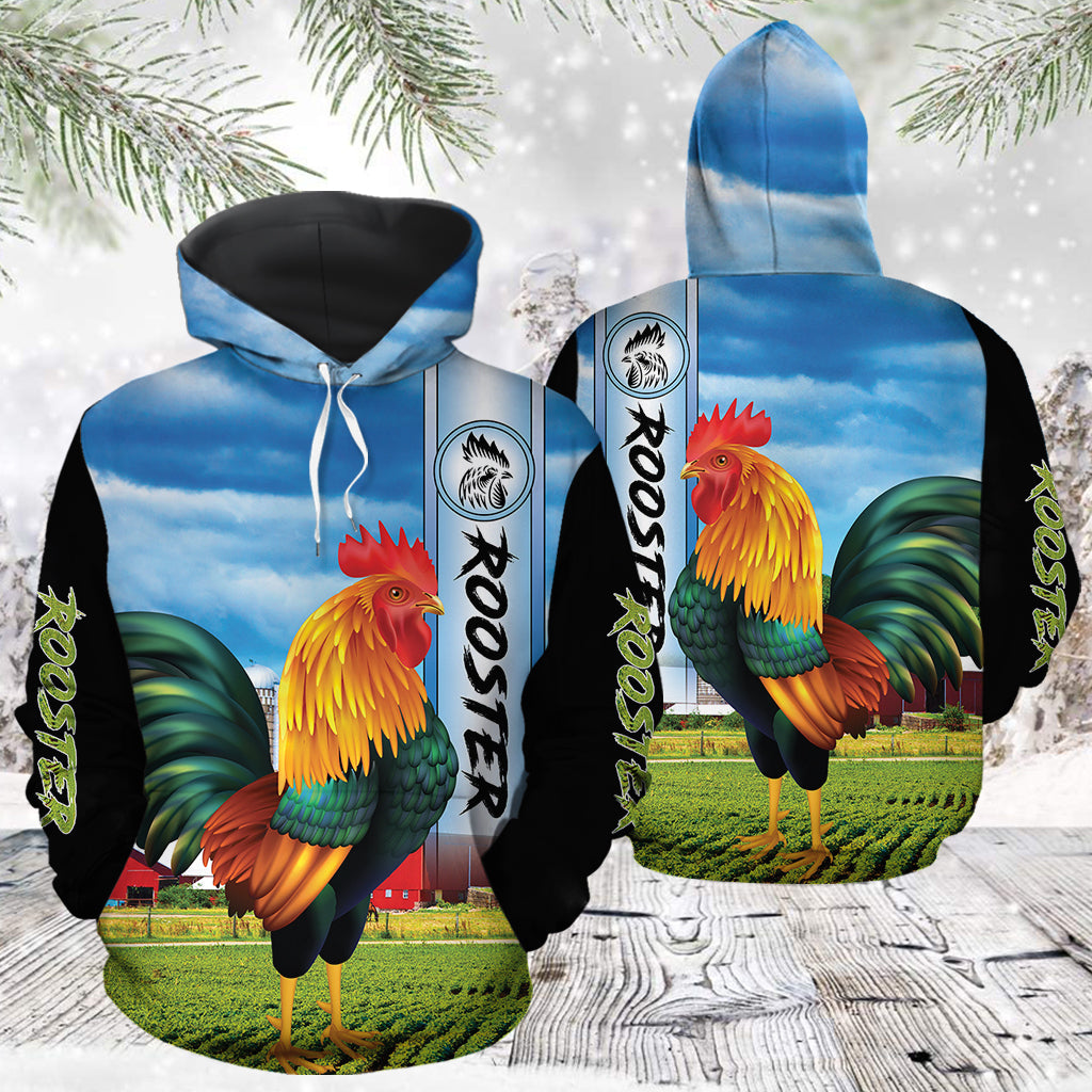 Awesome Rooster TG51113 - All Over Print Unisex Hoodie