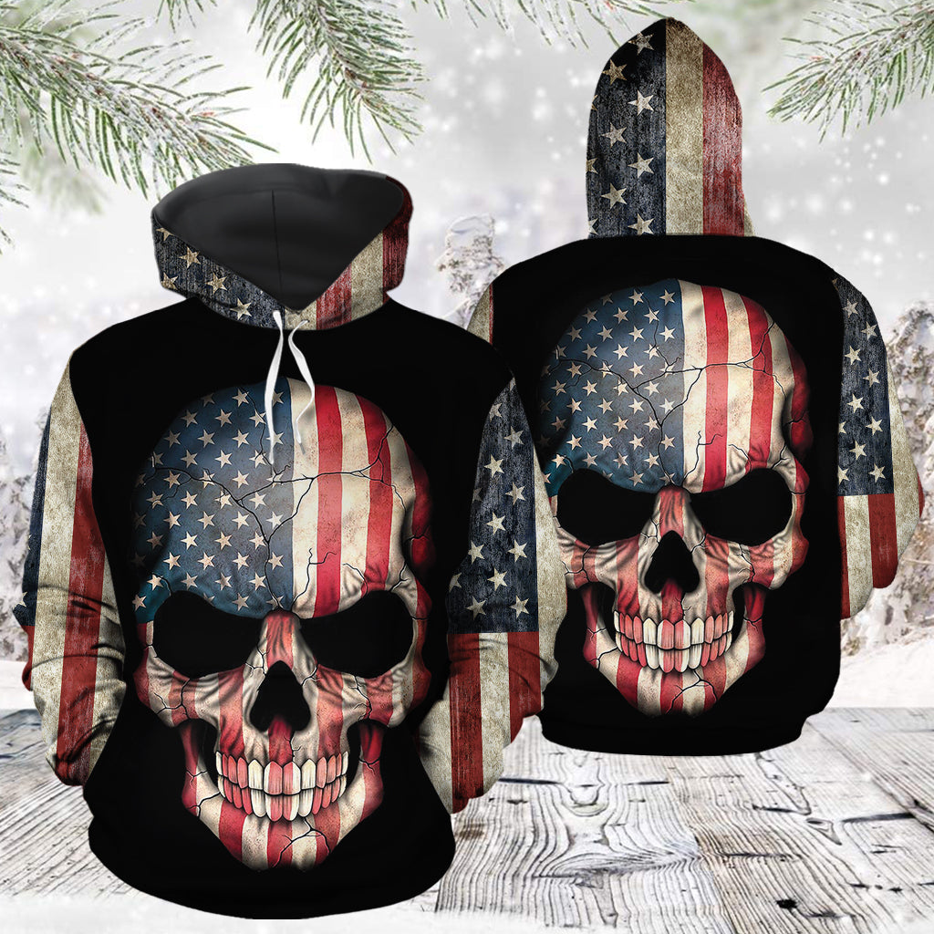 Awesome Skull Flag TG51120 - All Over Print Unisex Hoodie