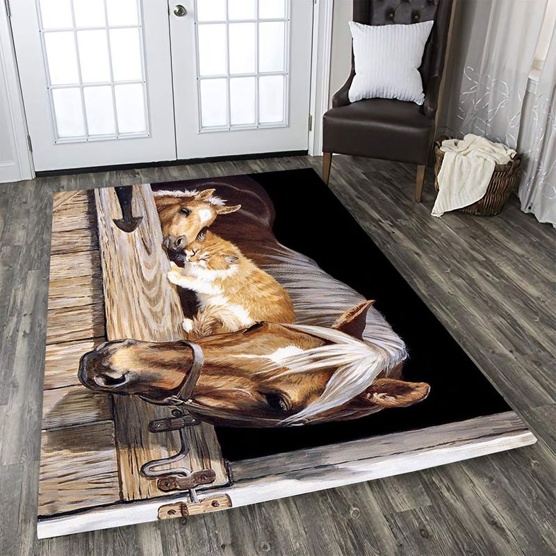 Beautiful Horse Rectangle Rug