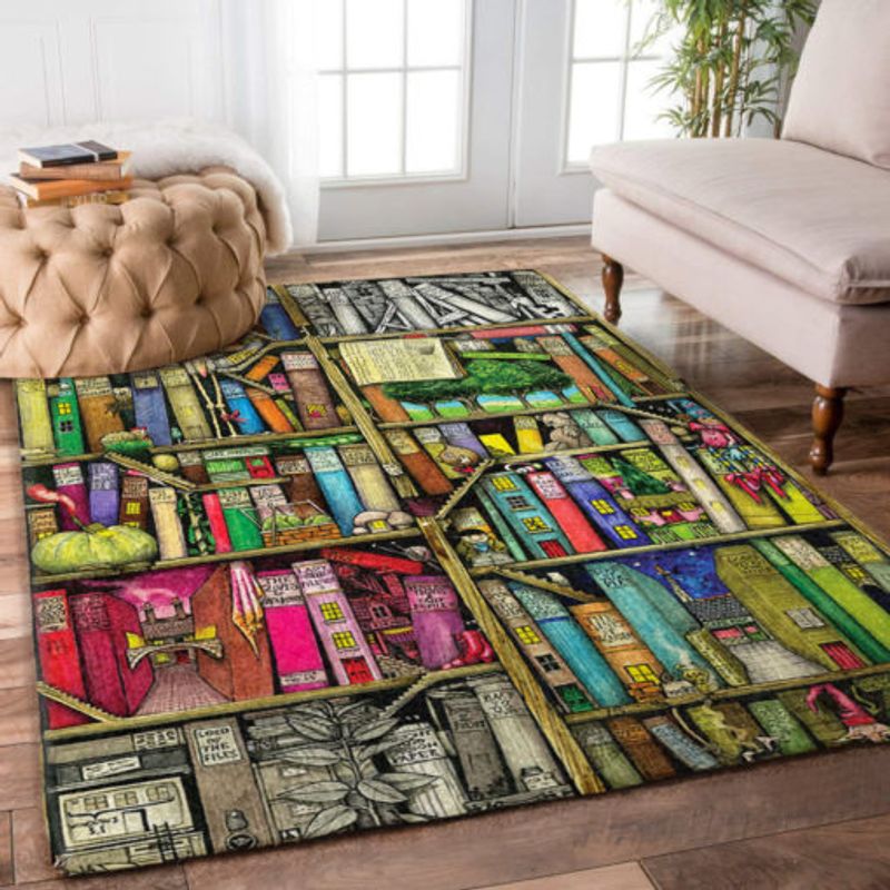 Big Bookcase Rectangle Rug