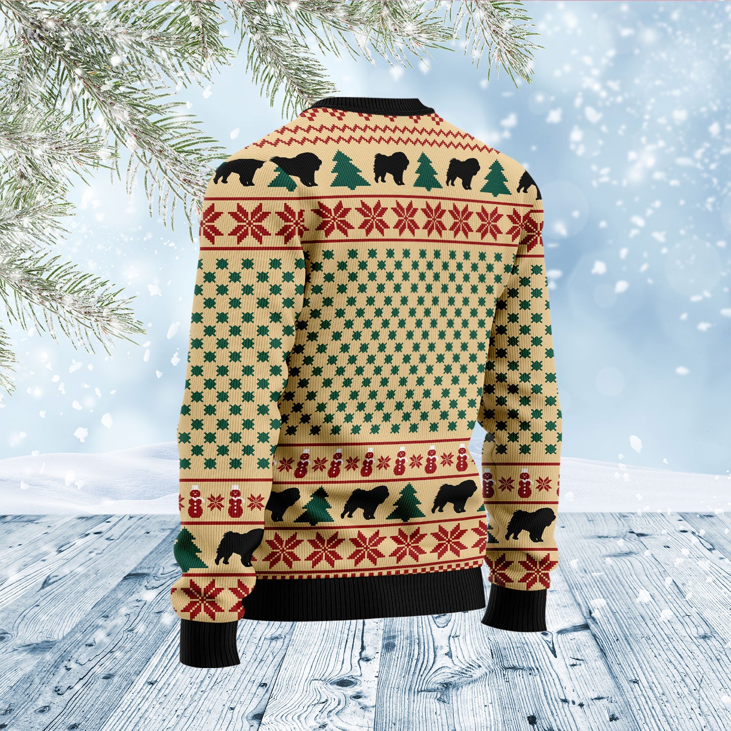 Chow Chow Mom D1011 Ugly Christmas Sweater