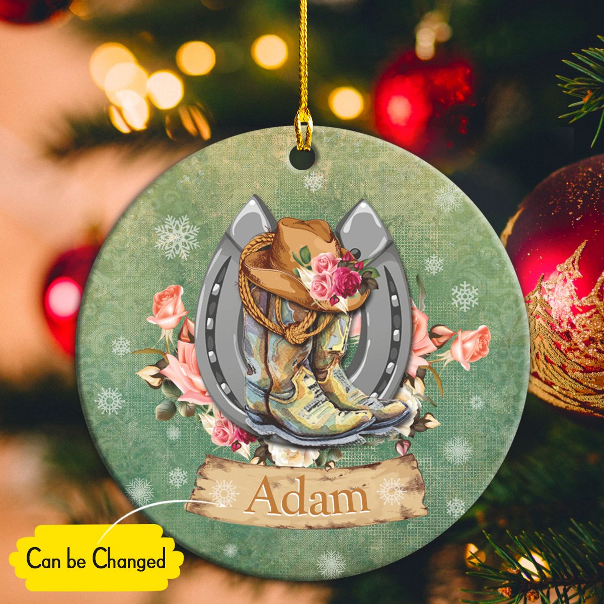 Custom Name Famous Cowboy Symbols Personalizedwitch Personalized Christmas Ornament