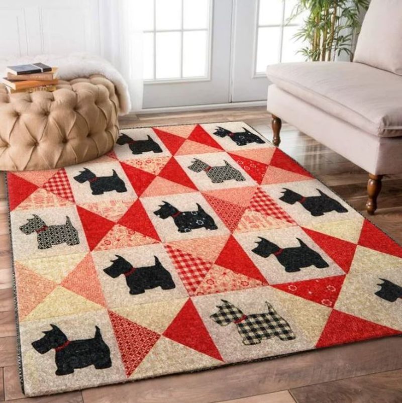 Cute Scottish Terrier Rectangle Rug