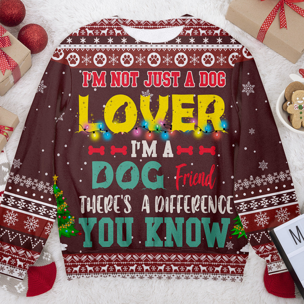I Am Not Just A Dog Lover Personalizedwitch Christmas Sweater