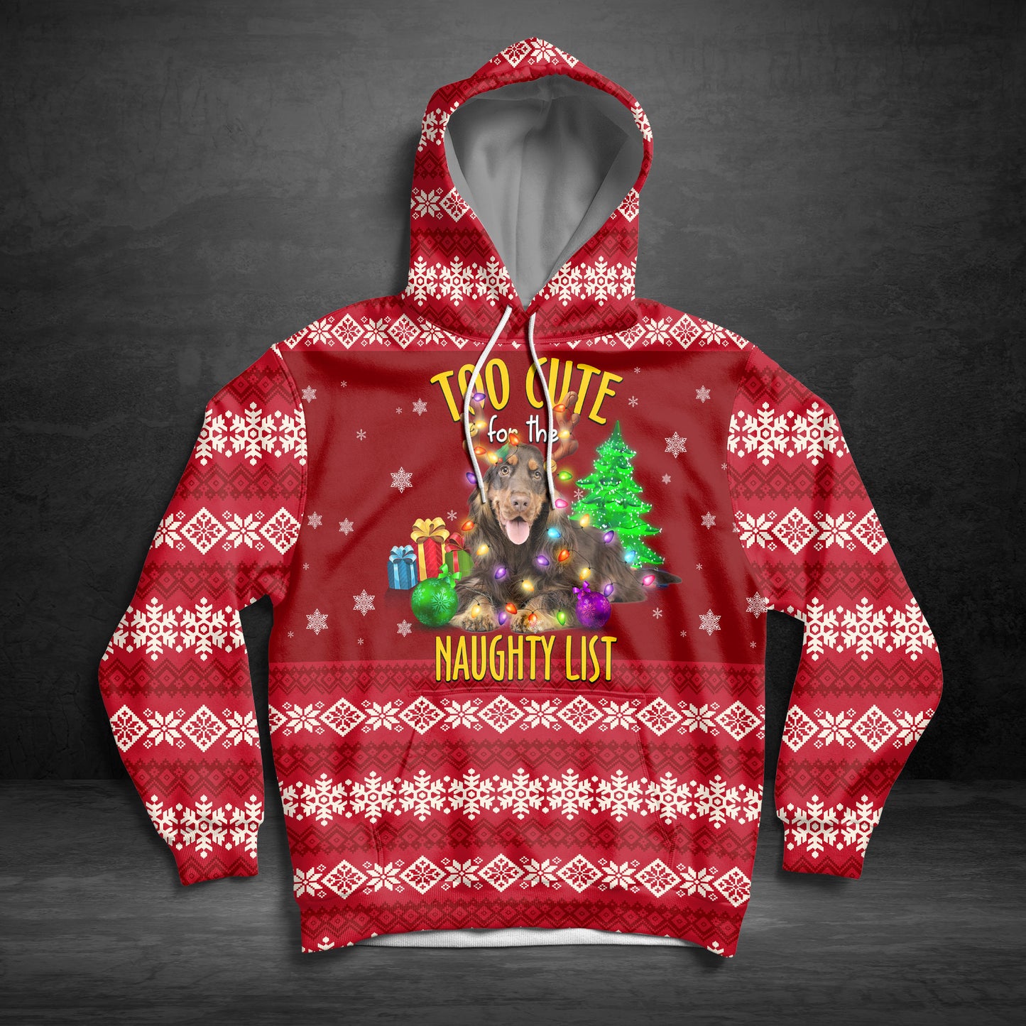 English Cocker Spaniel Too Cute TY1412 unisex womens & mens, couples matching, friends, funny family sublimation 3D hoodie christmas holiday gifts (plus size available)