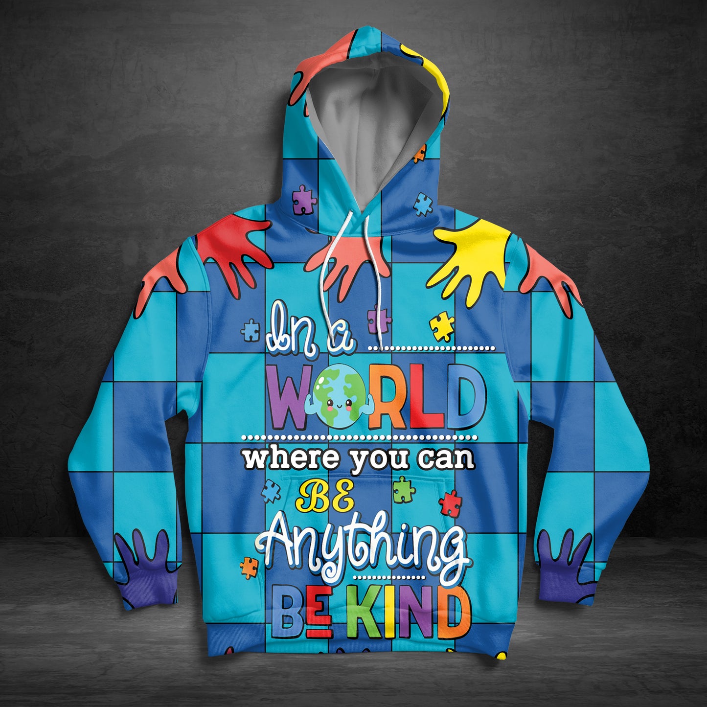 Autism Awareness You Can Be Anything Be Kind G5128 unisex womens & mens, couples matching, friends, autism lover, funny family sublimation 3D hoodie christmas holiday gifts (plus size available)