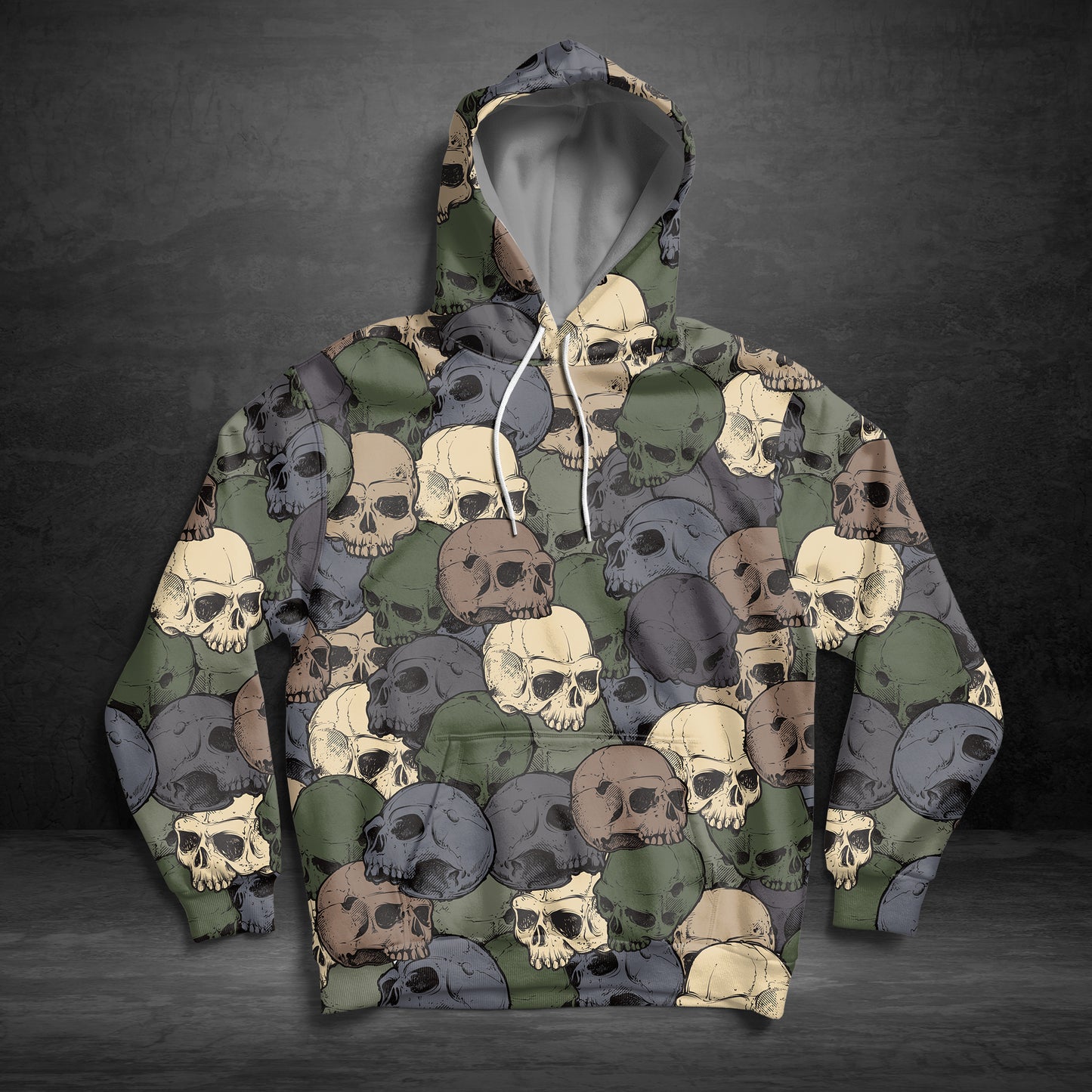 Awesome Skull Camouflage G5123 unisex womens & mens, couples matching, friends, skull lover, camo lover, funny family sublimation 3D hoodie christmas holiday gifts (plus size available)