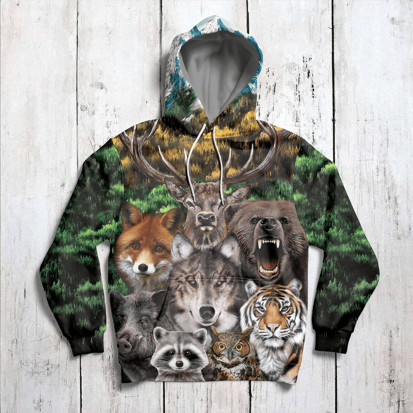 Awesome Wild Animals G51113 - All Over Print Unisex Hoodie