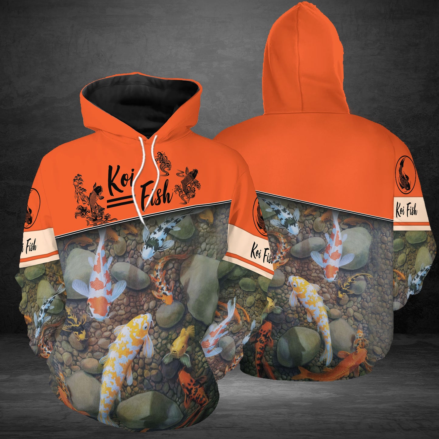 Love Koi Fish G51119 - All Over Print Unisex Hoodie
