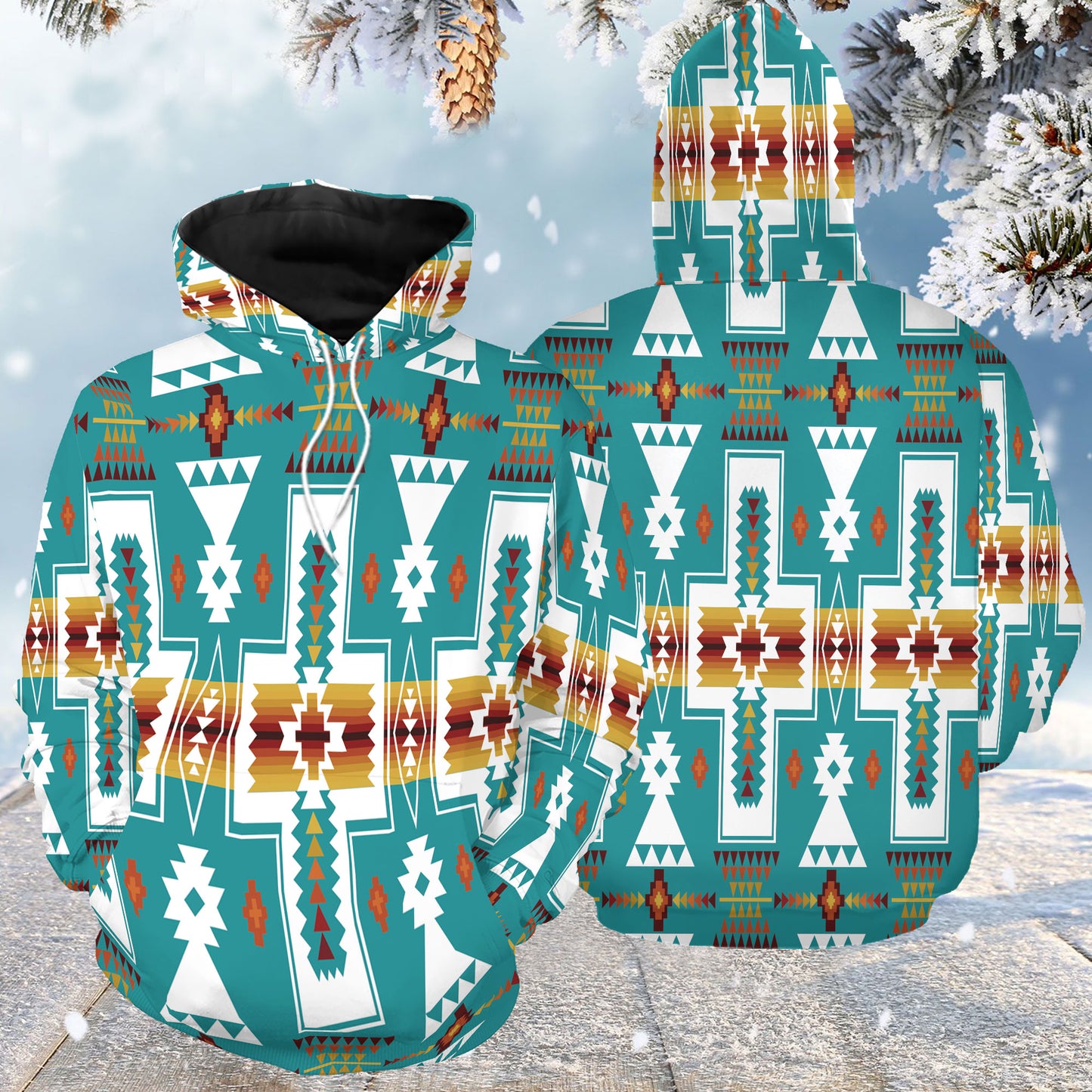 Native American Pattern G51210 unisex womens & mens, couples matching, friends, native lover, funny family sublimation 3D hoodie christmas holiday gifts (plus size available)