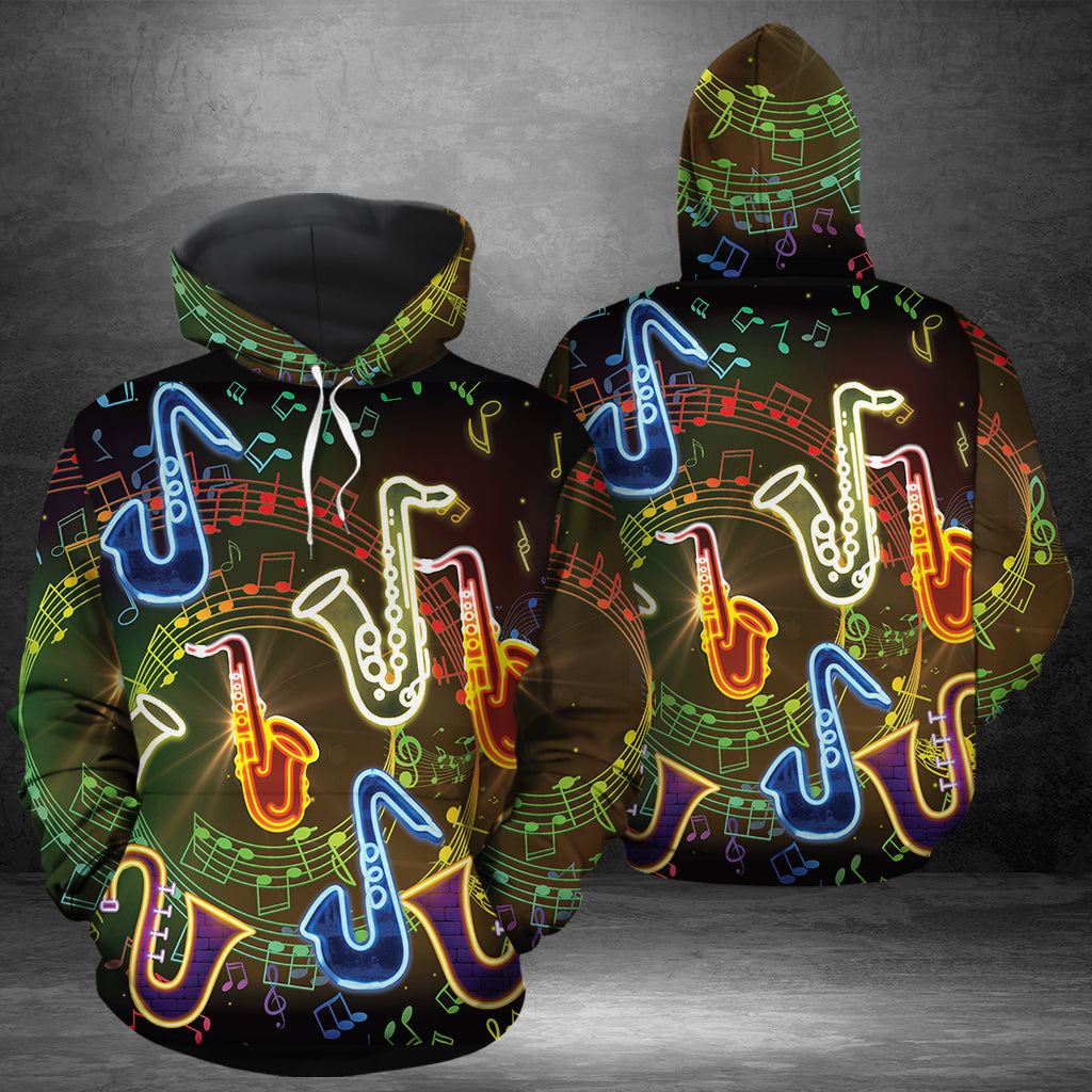 Saxophone Neon Light G51216 - All Over Print Unisex Hoodie unisex womens & mens, couples matching, friends, saxophone lover, funny family hoodie gifts (plus size available)