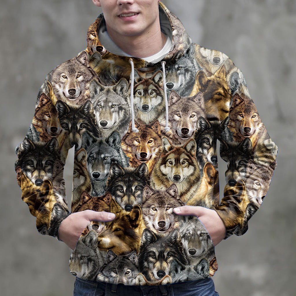 Wolf Is My Spirit Animal G51030 - All Over Print Unisex Hoodie