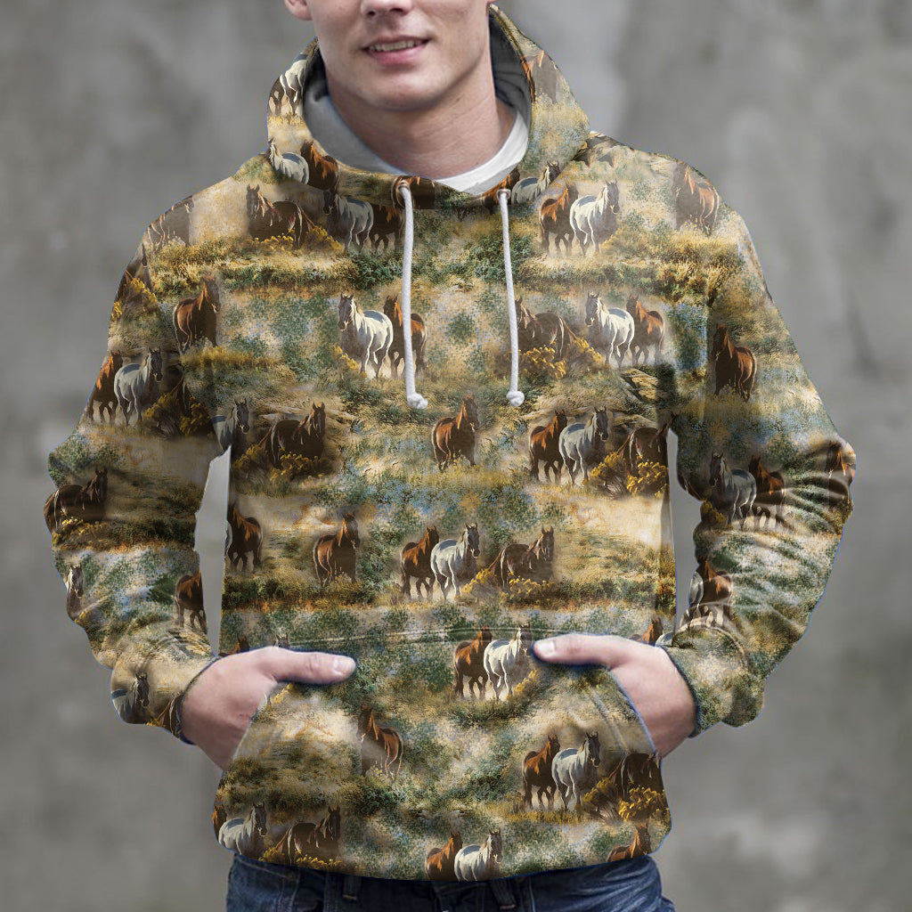 Awesome Horse G5112 - All Over Print Unisex Hoodie