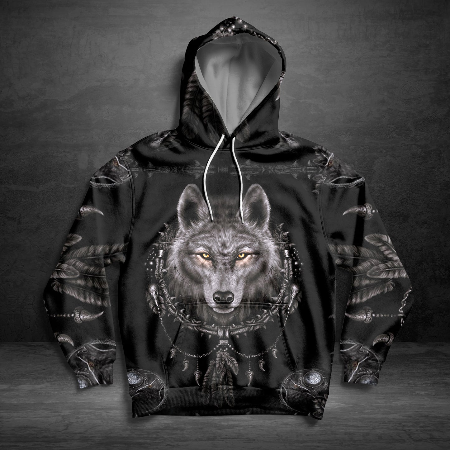 Awesome Wolf G51027 - All Over Print Unisex Hoodie