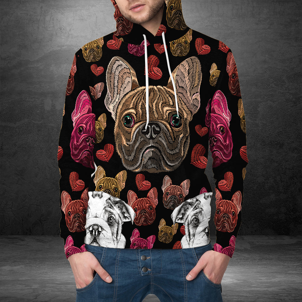 Bulldog Embroidery G51130 unisex womens mens couples matching