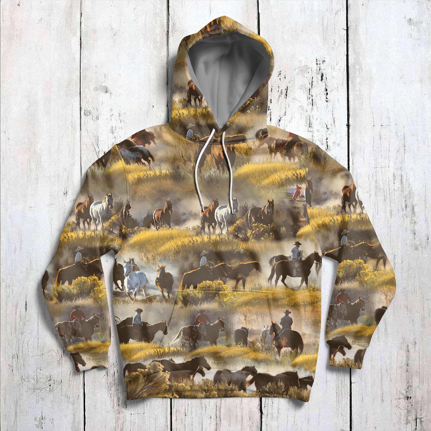 Horse and Cowboy G51015 - All Over Print Unisex Hoodie